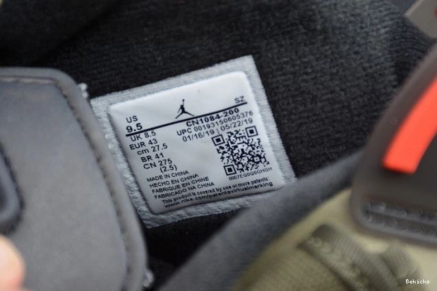 Rep BK air travis medium scott jack 6 jordan cn1084-200 olive cactus 1202